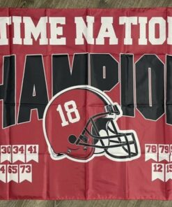 Alabama Crimson Tide National Champions Flag 3x5 ft Football Banner Man-Cave