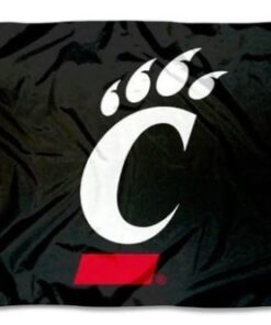 Cincinnati Bearcats Black Flag 3X5ft Banner USA Polyester with 2 Brass Grommets