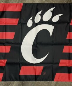 Cincinnati Bearcats Flag 3x5 ft Red Black Sports Banner Man-Cave Garage