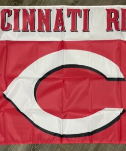 Cincinnati Reds Retro Logo Flag 3x5 ft Sports Red Banner Man-Cave Garage Bar