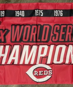 Cincinnati Reds World Series Championship Flag 3x5 ft Sports Banner Man-Cave