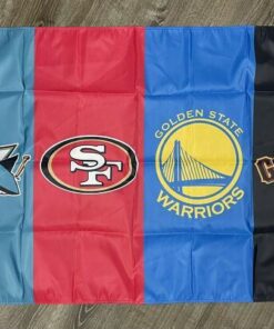 Golden State Warriors San Francisco 49ers Giants Sharks Flag 3x5ft