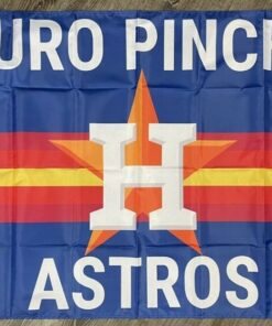 Houston Astros Retro Flag 3x5 ft Classic Sports Blue Banner Man-Cave Bar Pub