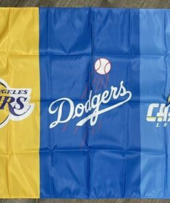 Los Angeles Dodgers Lakers Chargers Flag 3x5 ft Banner Garage Man-Cave