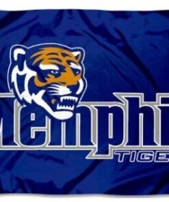 Memphis Tigers Logo Flag 3X5ft Banner Polyester with 2 Brass Grommets