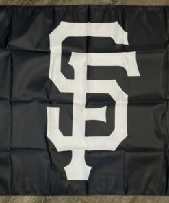 San Francisco Giants Logo Flag 3x5 ft Black White Banner Man-Cave Garage