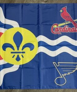St. Louis Cardinals Blues Flag 3x5 ft Sports Banner Man-Cave