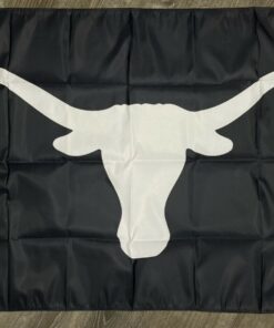 Texas Longhorns Logo Flag 3x5 ft Black Sports Banner Man-Cave Garage