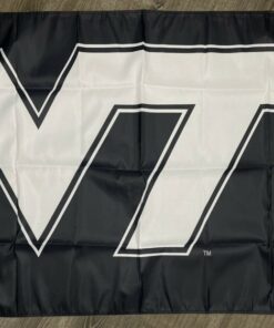 Virginia Tech Hokies Logo Flag 3x5 ft Black Sports Banner Man-Cave Garage