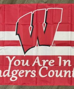 Wisconsin Badgers "You are in Badgers Country" Flag 3x5 ft Sports Banner