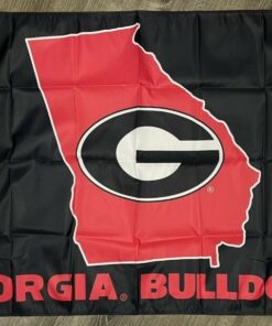 Georgia Bulldogs Flag 3x5 ft Sports State Black Banner Man-Cave Garage
