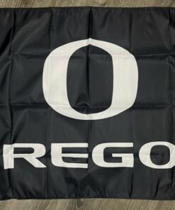 Oregon Ducks Logo Flag 3x5 ft NCAA Black Sports Banner Man-Cave Garage