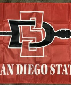 San Diego State University Aztecs SDSU Flag 3x5 ft Red College Banner