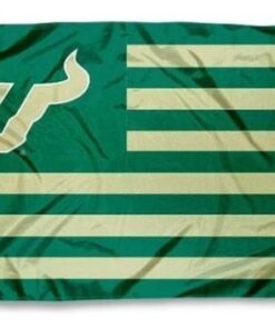 South Florida Bulls Green USA Club Flag 3X5ft Banner USA Polyester