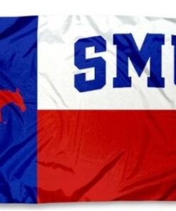Southern Methodist Mustangs USA Flag 3X5ft Banner Polyester 2 Brass Grommets
