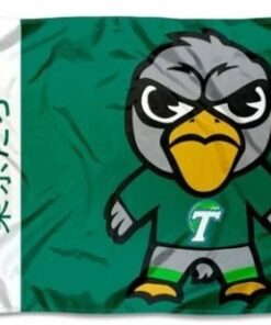 Tulane Green Wave Sport Flag 3X5ft Banner Polyester with 2 Brass Grommets
