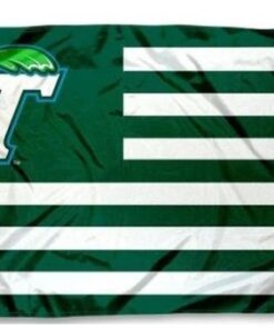 Tulane Green Wave Sport USA Flag 3X5ft Banner Polyester with 2 Brass Grommets