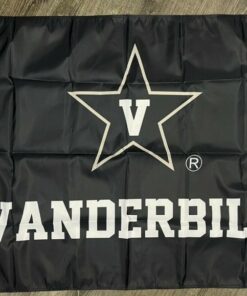 Vanderbilt Commodores Logo Flag 3x5 ft Black Sports Banner Man-Cave Garage
