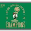 Boston Celtics Basketball Team Champions 2024 Flag