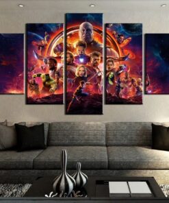 Marvel's Infinity War Movie Canvas Five Piece No Frame Wall Print Decor