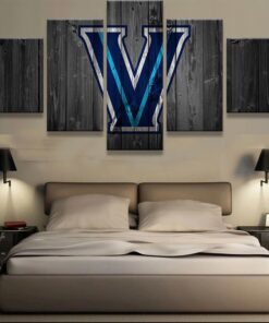 No Frame Villanova Wildcats College Barn wood style Canvas Home Decor