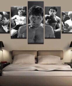 No Frame Raging Bull Boxing Canvas Wall Art Home Decor Five Piece