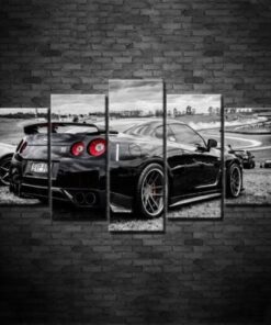 Nissan GTR 5 Piece Canvas Wall Art Home Decor Auto Car Print