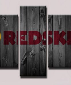 No Frame Washington Redskins Football Barn wood style Canvas Home Decor