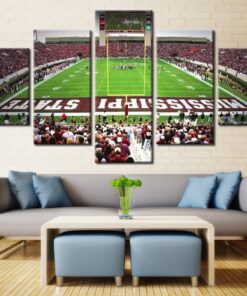 No Frame Mississippi State Bulldogs Stadium Canvas Print Wall Art Home Decor