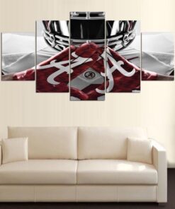 No Frame Alabama Crimson Tide Football Five Piece Canvas Print Wall Decor