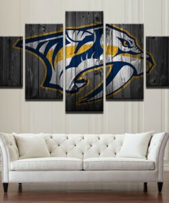 No Frame Nashville Predator Hockey Canvas Print Wall Art Home 5 Piece