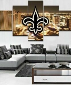 New Orleans Saints City View Five Piece No Frame Canvas Home Decor Wall Art 5
