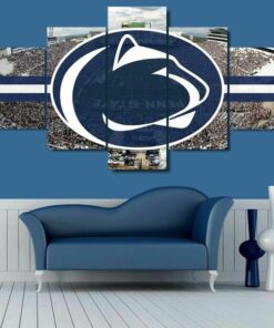Penn State Nittany Lions College Five Piece No Frame Canvas Multi Panel Home Decor