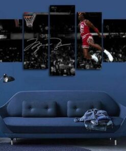 Michael Jordan Dunk Air Five Piece No Frame Canvas Print Home Decor Wall Art 5