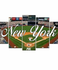 New York Yankees Stadium Five Piece No Frame Canvas Multi Panel Home Decor Art