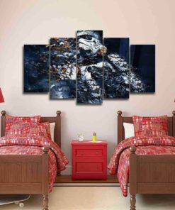 No Frame Stormtrooper Abstract Five Piece Canvas Multi Panel Home Decor Art
