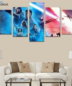 No Frame The Rise of Skywalker Five Piece Canvas Multi Panel Home Decor Art