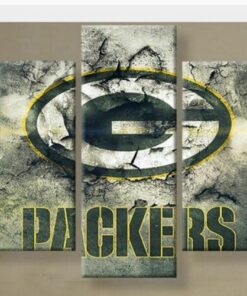 No Frame Green Bay Packers Football Five Piece Canvas Multi Panel Home Decor Art