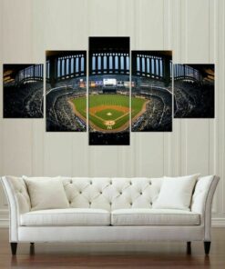 No Frame New York Yankees Stadium Five Piece Canvas Multi Panel Home Decor Art 5