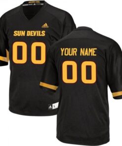 Custom Arizona State Sun Devils Jersey Name and Number NCAA College Football Black
