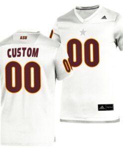 Custom Arizona State Sun Devils Jersey Name and Number NCAA College Football White