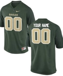 Custom Baylor Bears Jersey Name and Number NCAA College Football Green Replica