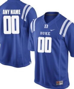 Custom Duke Blue Devils Jersey Name and Number NCAA College Football Blue