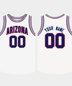 Custom Arizona Wildcats Jersey Name, Number College Basketball White