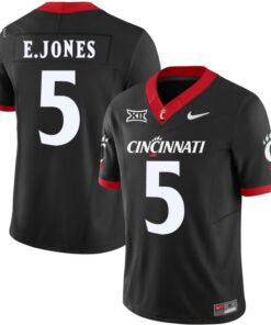 Emory Jones Jersey #5 Cincinnati Bearcats Vapor Limited College Football All Stitched Black