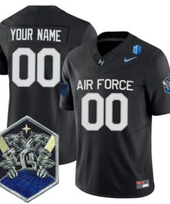 Custom Air Force Falcons Jersey Name and Number College Football Black Alternate Game All Stitched