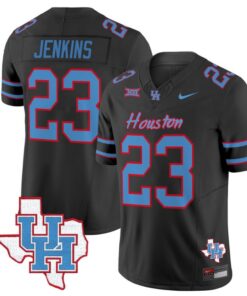 Parker Jenkins Jersey #23 Houston Cougars Oilers Inspired Vapor College Football Black Stitched