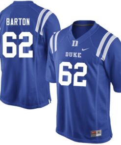 Duke Blue Devils Graham Barton Jersey #62 College Football Blue