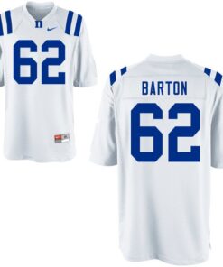 Duke Blue Devils Graham Barton Jersey #62 College Football White