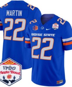 Doug Martin Jersey #22 Boise State Broncos 2025 Fiesta Bowl Patch Vapor Royal